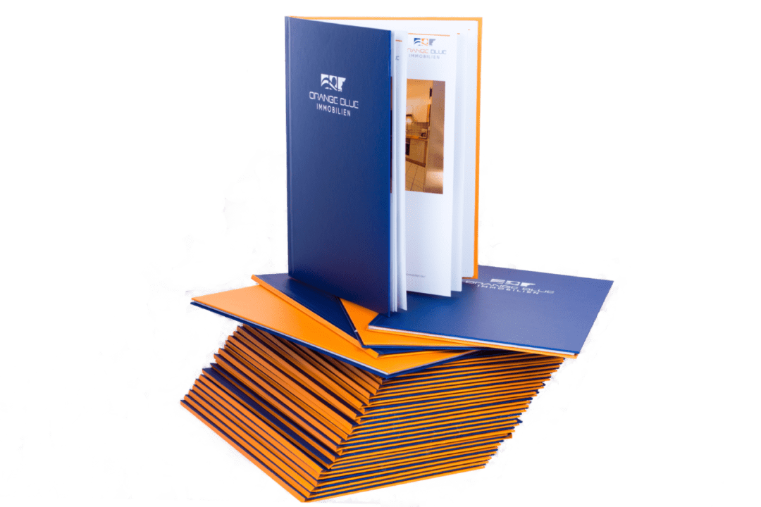 Unsere OrangeBlue Print Exposés im edlen Hardcover